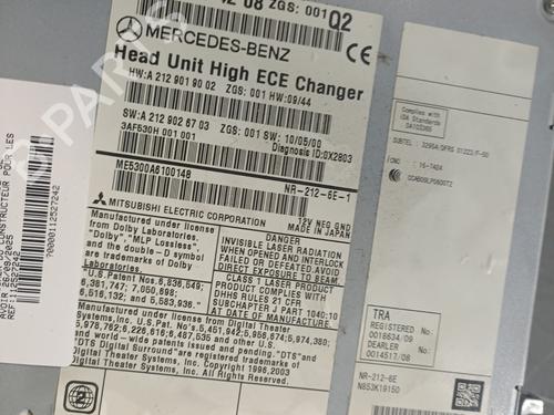 Used Radio Radio MERCEDES-BENZ E-CLASS (W212) E 220 CDI / BlueTEC (212.001, 212.002) (170 hp) 29331011 29331011
