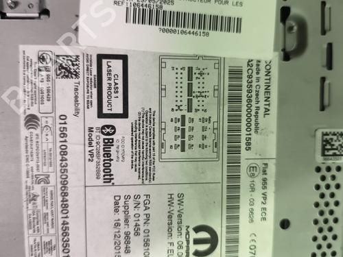 Radio ALFA ROMEO MITO (955_) 1.4 (955.AXB1B, 955.AXU1A) | BP26728981E6 