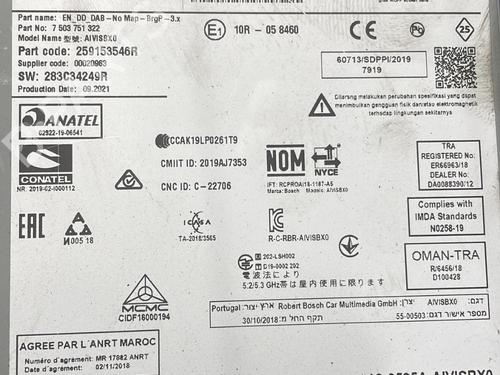 Radio RENAULT CLIO V (B7_) 1.0 TCe 90 (B7MT) | BP33555865E6  - Image 8