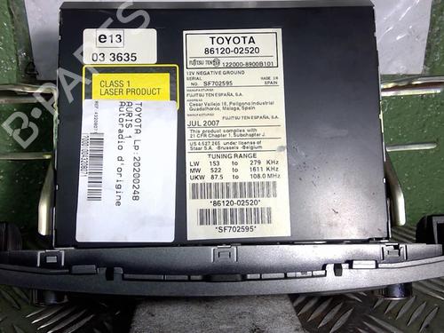 Used Radio TOYOTA AURIS (_E15_) 1.4 D-4D (NDE150_, NDE150R) (90 hp) 21716648