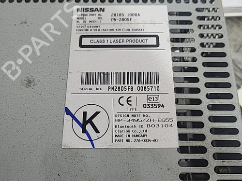 Radio NISSAN QASHQAI / QASHQAI +2 I (J10, NJ10, JJ10E) 1.5 dCi | BP21719108E6 