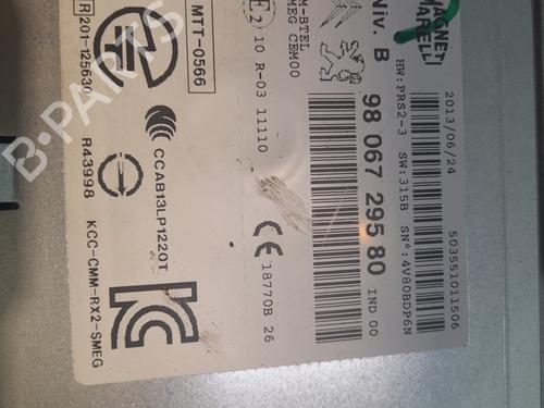 Radio PEUGEOT 208 I (CA_, CC_) 1.4 HDi | BP22653039E6 