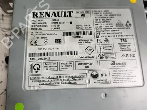 Radio RENAULT MEGANE IV Hatchback (B9A/M/N_) 1.2 TCe 130 (B9MR) | BP23845867E6 
