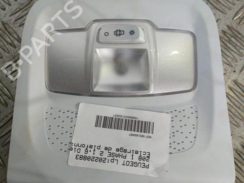 Used Interior roof light PEUGEOT 208 I (CA_, CC_) 1.6 HDi / BlueHDi 75 (75 hp) 21707564