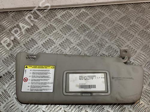 Right sun visor OPEL MERIVA B MPV (S10) 1.7 CDTI (75) | BP21706609I2 