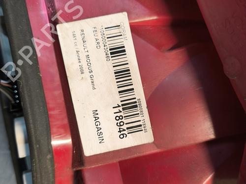 Used Right taillight Right taillight RENAULT MODUS / GRAND MODUS (F/JP0_) 1.5 dCi (JP0G, JP0H) (106 hp) 29997030 29997030