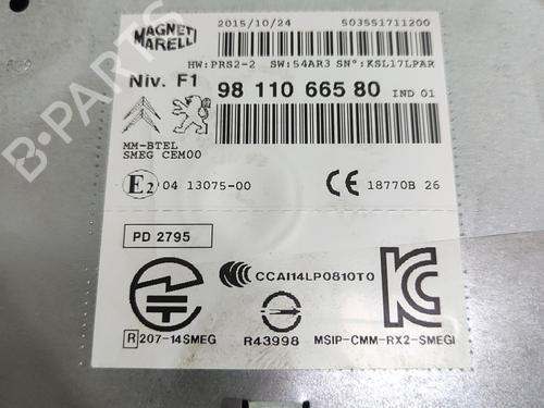 Used Radio Radio PEUGEOT 208 I (CA_, CC_) 1.6 HDi / BlueHDi 75 (75 hp) 24847606 24847606