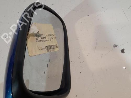 Used Right mirror PEUGEOT 307 (3A/C) 1.6 HDi (90 hp) 21703029