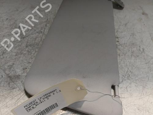 Used Right sun visor PEUGEOT PARTNER Box Body/MPV 1.6 HDi / BlueHDi 75 (75 hp) 21693419