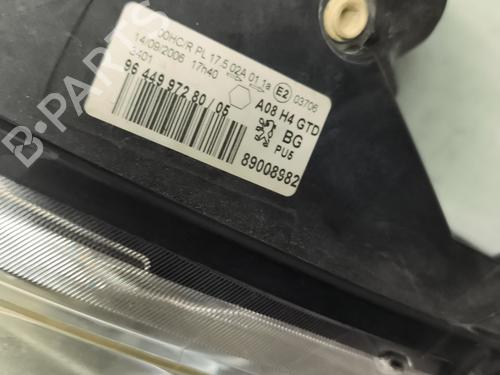 Left headlight PEUGEOT 1007 (KM_) 1.6 16V | BP30829915C28