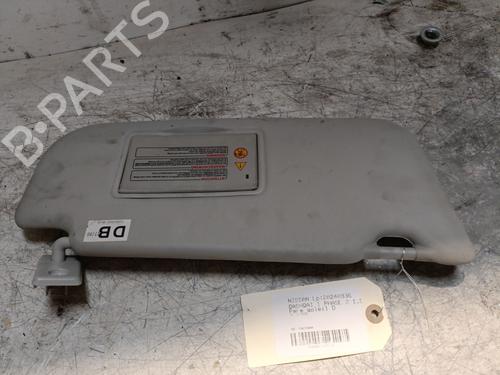 Right sun visor NISSAN QASHQAI / QASHQAI +2 I (J10, NJ10, JJ10E) 1.5 dCi | BP22691604I2 