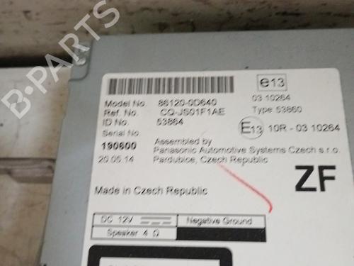 Used Radio TOYOTA YARIS (_P13_) 1.4 D (NLP130_, NLP130) (90 hp) 25443852