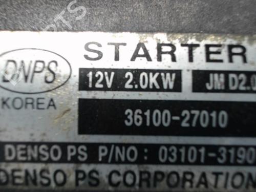 Starter HYUNDAI TUCSON (JM) 2.0 CRDi | BP22538902M8 