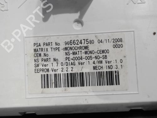 Instrument cluster PEUGEOT 3008 I MPV (0U_) 2.0 HDi 150 / BlueHDi 150 | BP22325745C47 