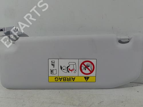 Used Right sun visor PEUGEOT 208 II (UB_, UP_, UW_, UJ_) 1.5 BlueHDI 100 (102 hp) 30550978
