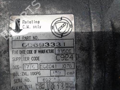 Used AC compressor AC compressor ALFA ROMEO 159 Sportwagon (939_) 1.9 JTDM 8V (939BXE1B) (120 hp) 22324251 22324251