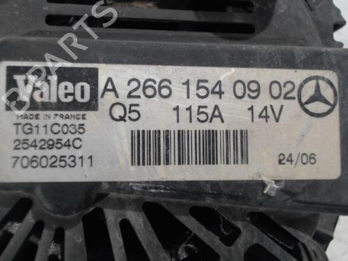 Alternator MERCEDES-BENZ A-CLASS (W169) A 200 TURBO (169.034, 169.334) | BP22328946M7 