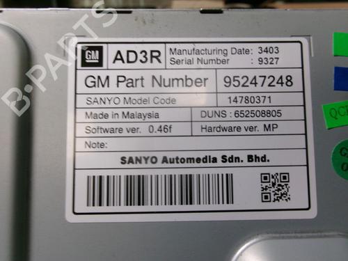 Display monitor OPEL MOKKA / MOKKA X (J13) 1.7 CDTI (_76) | BP29481681C48 
