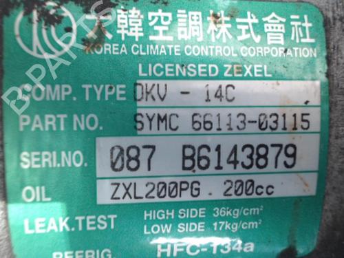 AC-Kompressor DAEWOO KORANDO (KJ) 2.9 TD (120 hp) 22538790