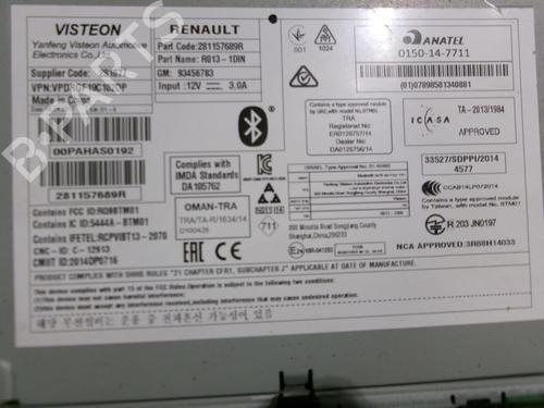 Radio OPEL VIVARO B Van (X82) 1.6 CDTI (05) | BP22325306E6 