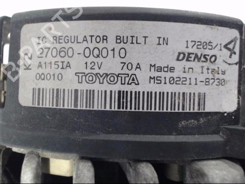 Used Alternator PEUGEOT 107 (PM_, PN_) 1.0 (68 hp) 22538374