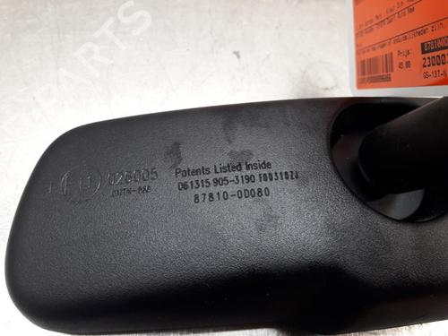 Used Rear mirror TOYOTA YARIS (_P13_) 1.5 Hybrid (NHP130_) (101 hp) 22166072