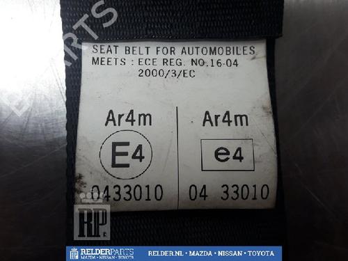 Rear right seatbelt MAZDA 3 Saloon (BK) 1.6 (BK12) | BP22137446I28 