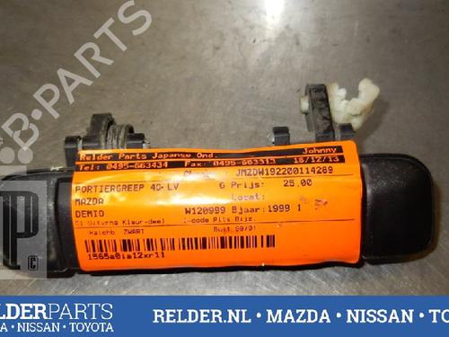 Used Front left exterior door handle MAZDA DEMIO (DW) 1.3 16V (DW3W, DW19) (63 hp) 22145098