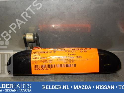 Used Rear right exterior door handle TOYOTA YARIS VERSO (_P2_) 1.3 (NCP20_, NCP22_, NCP20R, NCP22R) (86 hp) 22145593