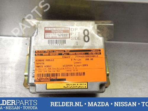 Kollisjonspute styreenhet TOYOTA YARIS VERSO (_P2_) 1.3 (NCP20_, NCP22_, NCP20R, NCP22R) (86 hp) 22145596