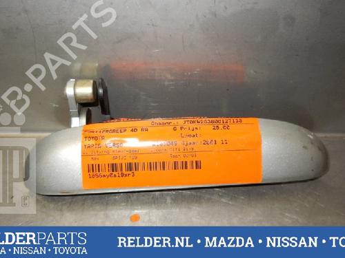 Højre bagtil udvendigt håndtag TOYOTA YARIS VERSO (_P2_) 1.3 (NCP20_, NCP22_, NCP20R, NCP22R) (86 hp) 22136095