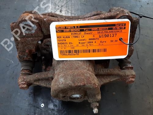 Left front brake caliper TOYOTA AVENSIS Estate (_T25_) 2.0 VVT-i (AZT250_, AZT250R) | BP25702313M105 