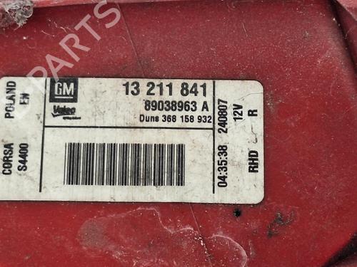 Right taillight VAUXHALL CORSA Mk III (D) (S07) 1.0 (L08) | BP26868238C35 