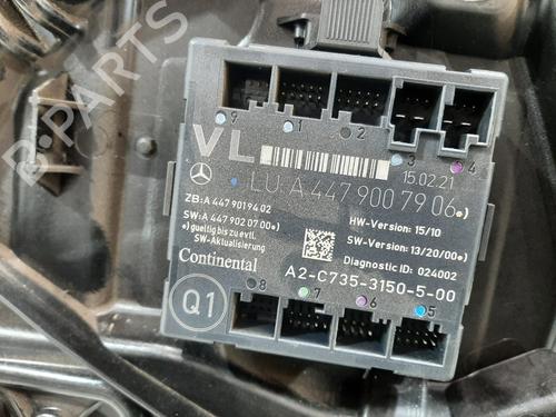 Front left window mechanism MERCEDES-BENZ VITO Van (W447) 110 CDI (447.601, 447.603, 447.605) | BP32214552C22 