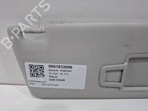 Right sun visor VW POLO VI (AW1, BZ1, AE1) 1.0 TSI | BP39143156I2 - Image 2