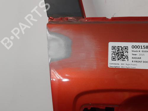Right front door RENAULT KADJAR (HA_, HL_) 1.6 dCi 130 (HLA4) | BP30844091C3