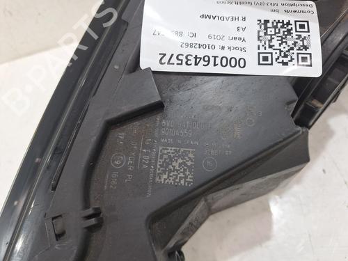 Right headlight AUDI A3 Sportback (8VA, 8VF) 30 TFSI | BP32448520C29 