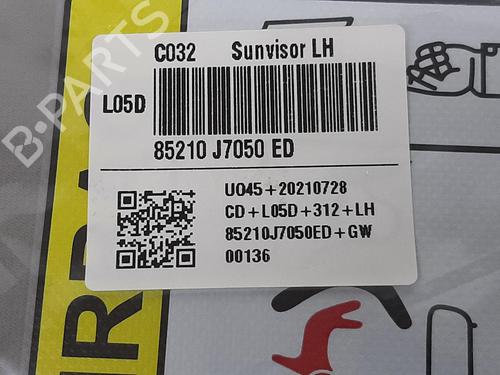 Left sun visor KIA XCEED (CD) 1.6 GDI Hybrid | BP26798261I1 - Image 3
