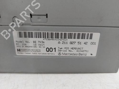 Elektronisk modul MERCEDES-BENZ E-CLASS (W211) E 270 CDI (211.016) | BP26754555M83 