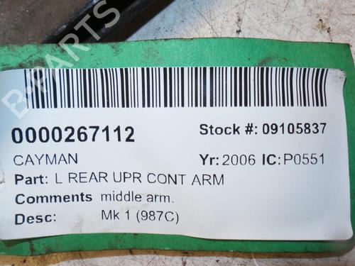 Used Left rear suspension arm PORSCHE CAYMAN (987) S 3.4 (295 hp) 30756050