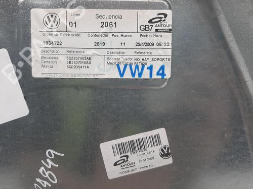 Front right window mechanism VW POLO (9N_, 9A_) 1.2 12V | BP28274820C23 