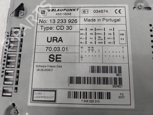Radio VAUXHALL MERIVA A (X03) 1.3 CDTI | BP26838784E6 