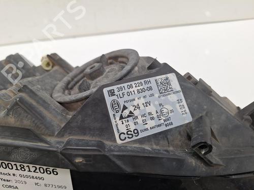 Right headlight VAUXHALL CORSA Mk IV (E) (X15) 1.4 | BP38486907C29 - Image 2