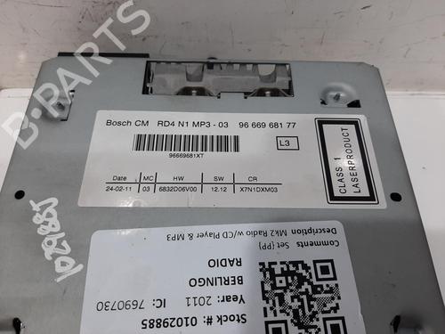 Bilradio CITROËN BERLINGO MULTISPACE (B9) 1.6 HDi 90 | BP30095218E6 