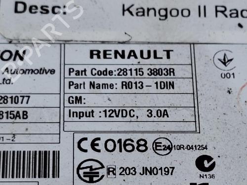 Radio RENAULT KANGOO Express (FW0/1_) 1.5 dCi 90 (FW0G, FW05, FW08, FW11) | BP27280494E6 