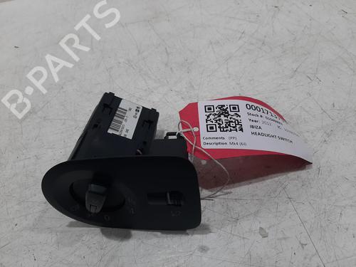 Used Headlight switch Headlight switch SEAT IBIZA IV (6J5, 6P1) 1.4 (85 hp) 34619937 34619937