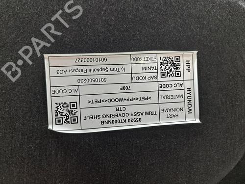Rear parcel shelf HYUNDAI i10 III (AC3, AI3) 1.0 MPi | BP37433301C85 - Image 2