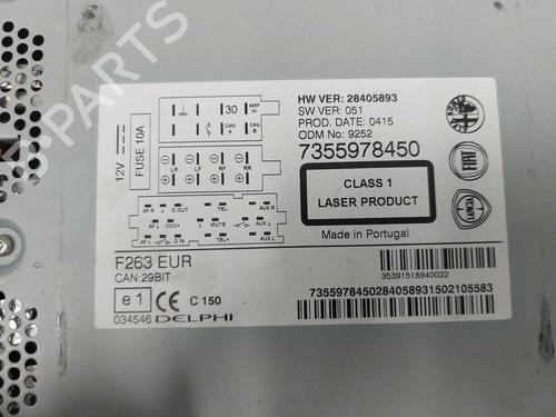 Radio FIAT DOBLO Cargo (263_) 1.3 D Multijet | BP26817864E6 
