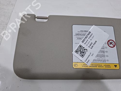 Left sun visor ISUZU D-MAX II (TFR, TFS) 2.5 CRDi 4x4 (TFS86J) | BP39080542I1 - Image 2