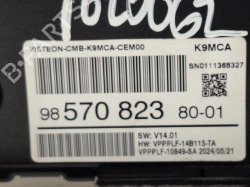 Instrument cluster VAUXHALL COMBO Mk IV (E) Box Body/MPV (K9) 1.5 D | BP27365698C47 
